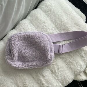 Lilac Sherpa Fanny pack